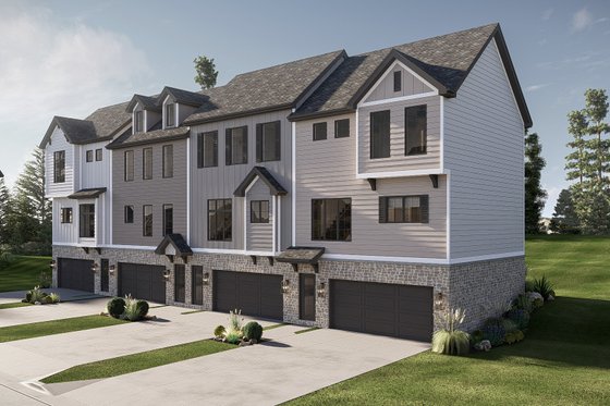 Exterior - Other Elevation 2 for Craftsman House Plan #455-727 - 2 bed, 2.5 bath