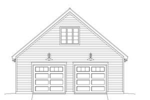 Exterior - Front Elevation 3 for Country House Plan #932-132, 0 bath