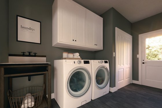 Interior - Laundry 1 for Farmhouse House Plan #44-278 - 5 bed, 3 bath