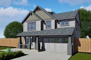 Craftsman Exterior - Front Elevation Plan #53-572