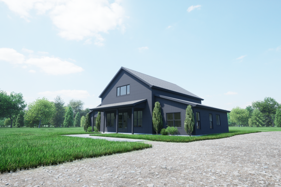Exterior - Other Elevation 1 for Barndominium House Plan #1116-30 - 3 bed, 2 bath