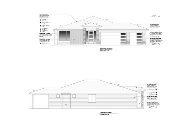 Exterior - Other Elevation for Ranch House Plan #53-683 - 4 bed, 2 bath