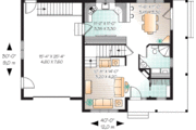 Country Style House Plan - 3 Beds 2 Baths 1457 Sq/Ft Plan #23-626 