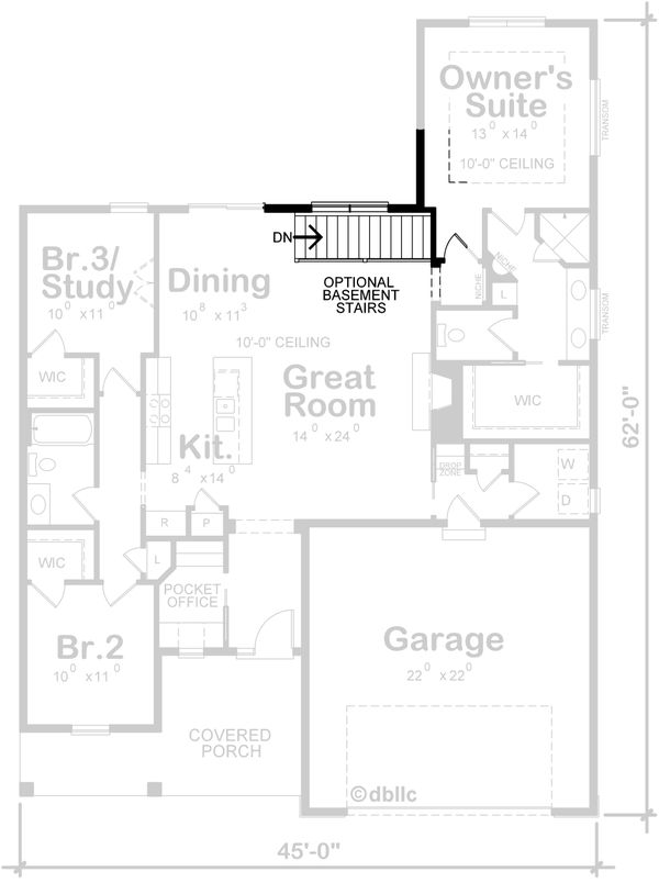 Architectural House Design - Farmhouse Floor Plan - Other Floor Plan #20-2393