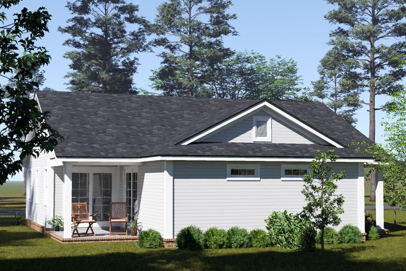 Architectural House Design - Exterior - Other Elevation 3 for Cottage House Plan #513-2445 - 2 bed, 2 bath