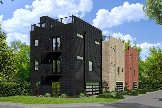 Exterior - Other Elevation for Contemporary House Plan #932-213 - 2 bed, 2.5 bath