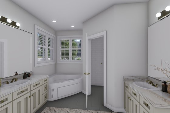 Interior - Master Bathroom 1 for Traditional House Plan #1060-107 - 3 bed, 2.5 bath
