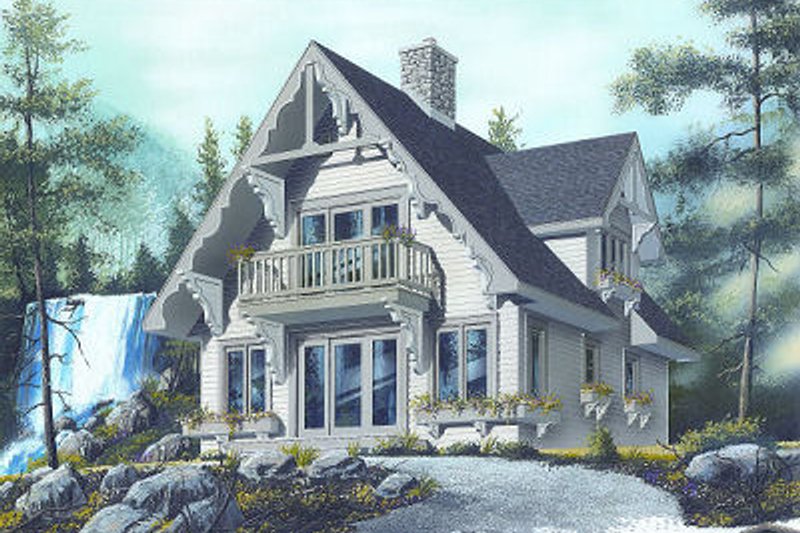 House Plan Design - European Exterior - Front Elevation Plan #23-868
