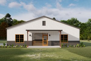 Barndominium Exterior - Front Elevation Plan #1092-61