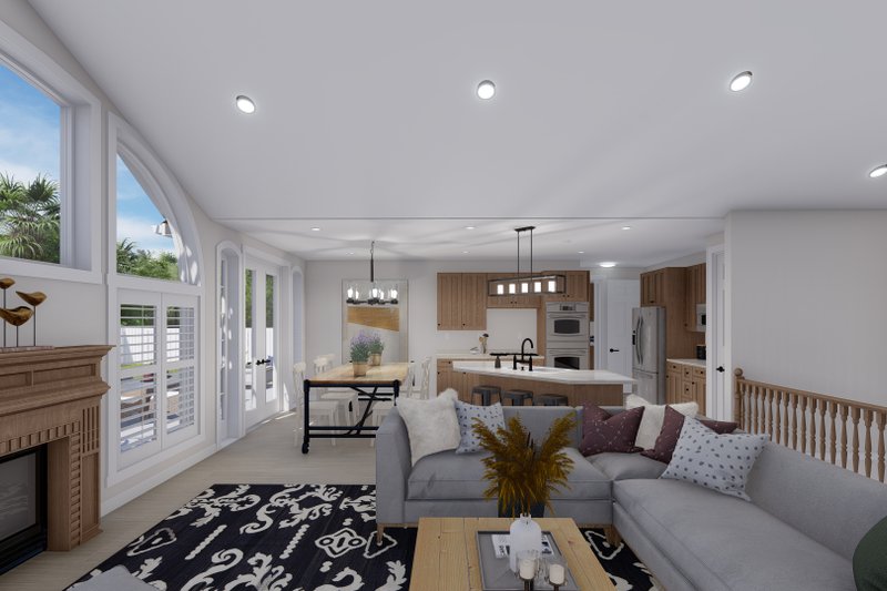 House Design - Interior - Family Room for Craftsman House Plan #1060-261 - 2 bed, 2 bath