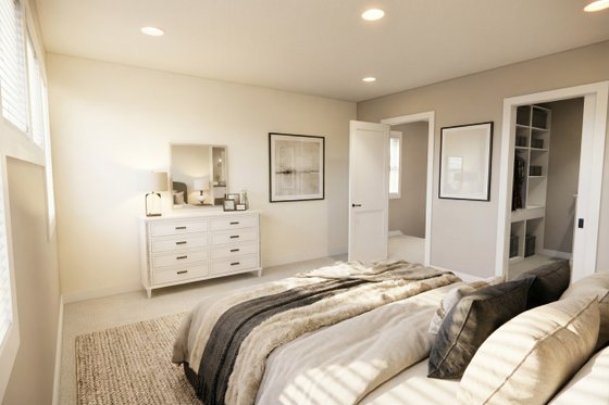 Interior - Master Bedroom for Farmhouse House Plan #51-1518 - 4 bed, 2.5 bath