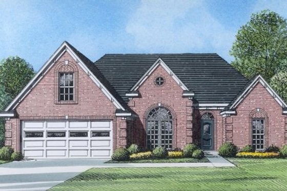 Exterior - Front Elevation for Traditional House Plan #424-301 - 3 bed, 2 bath