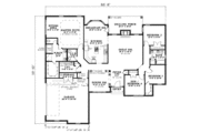 European Style House Plan - 4 Beds 2.5 Baths 2280 Sq/Ft Plan #17-2280 