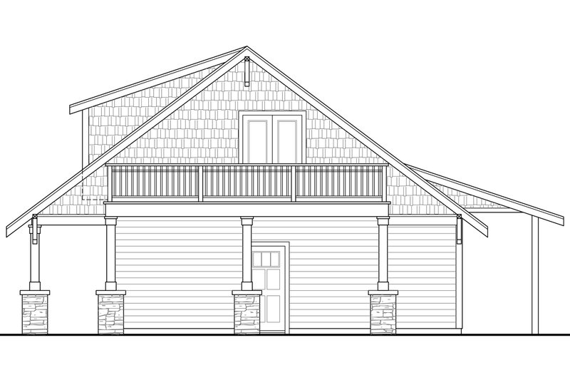 Architectural House Design - Exterior - Other Elevation 1 for Craftsman House Plan #124-925 - 3 bed, 2.5 bath