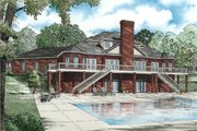 Southern Style House Plan - 5 Beds 3.5 Baths 5050 Sq/Ft Plan #17-629 