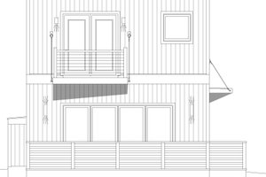 Exterior - Front Elevation 3 for Modern House Plan #932-772 - 2 bed, 3.5 bath