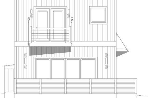 Exterior - Front Elevation 3 for Modern House Plan #932-772 - 2 bed, 3.5 bath