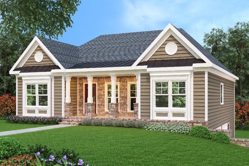Dream House Plan - Traditional Exterior - Front Elevation Plan #419-170
