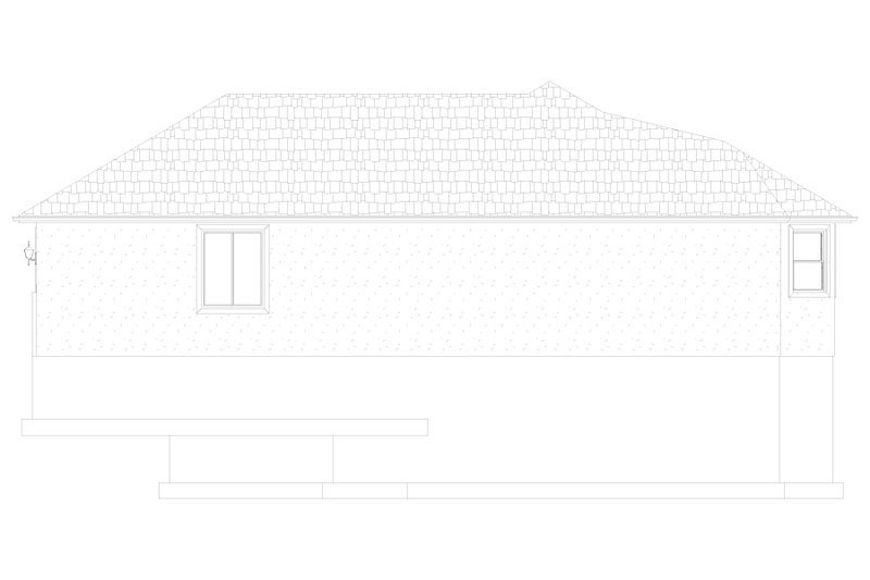 House Design - Exterior - Other Elevation 1 for Ranch House Plan #1060-290 - 3 bed, 2 bath