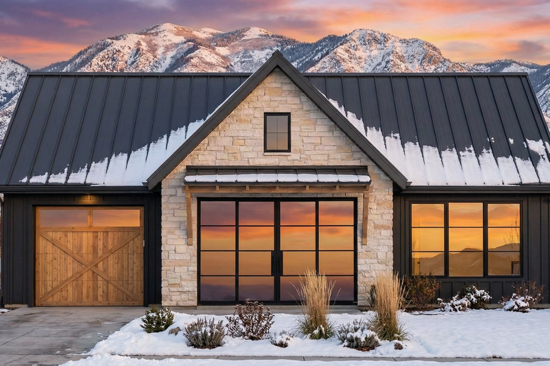 House Design - Exterior - Front Elevation 3 for Country House Plan #1096-136 - 2 bed, 2 bath