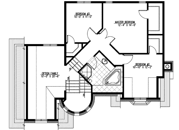 European Floor Plan - Upper Floor Plan #138-146