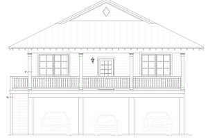 Exterior - Other Elevation 2 for Beach House Plan #932-907 - 3 bed, 2 bath