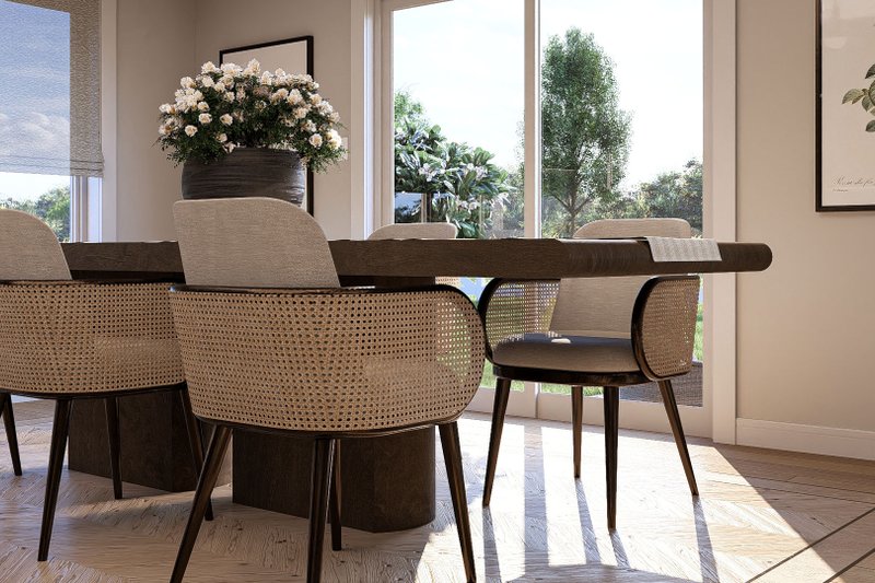 Architectural House Design - Interior - Dining Room for Traditional House Plan #455-227 - 3 bed, 2 bath