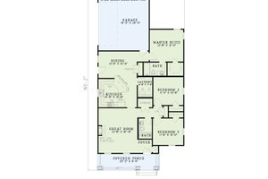 Exterior - Front Elevation 4 for Traditional House Plan #17-437 - 3 bed, 2 bath
