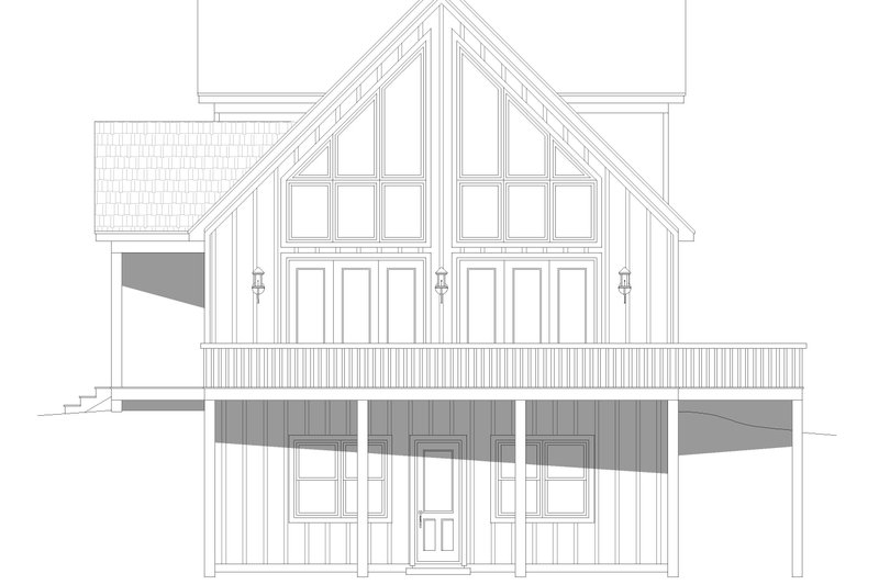 Home Plan - Exterior - Other Elevation 1 for Southern House Plan #932-810 - 3 bed, 2 bath
