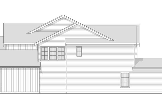 Exterior - Other Elevation 2 for Farmhouse House Plan #1114-21 - 4 bed, 4.5 bath