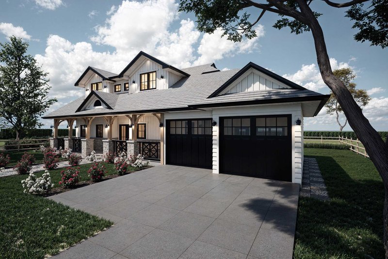 House Design - Exterior - Other Elevation for Farmhouse House Plan #1101-19 - 3 bed, 3 bath