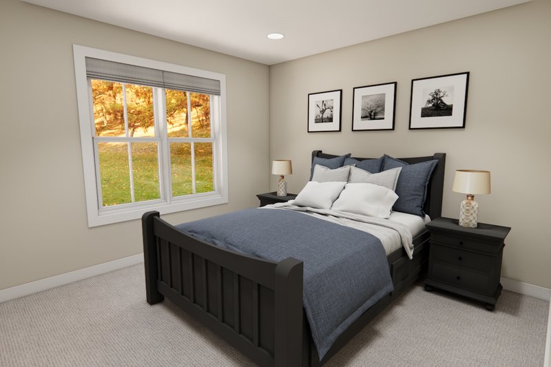 House Blueprint - Interior - Bedroom 4 for Craftsman House Plan #51-1359 - 4 bed, 2.5 bath