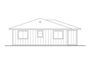 Exterior - Other Elevation for Traditional House Plan #124-1343 - 2 bed, 2 bath