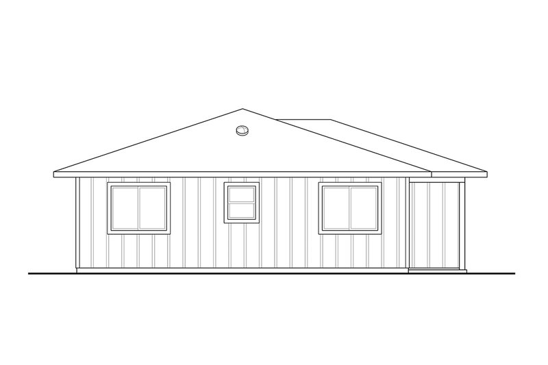House Plan Design - Exterior - Other Elevation for Traditional House Plan #124-1343 - 2 bed, 2 bath