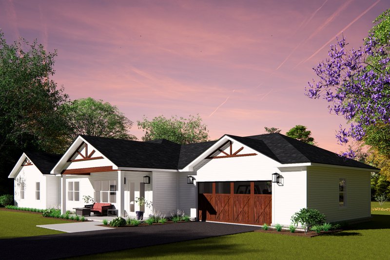 Dream House Plan - Exterior - Other Elevation for Ranch House Plan #513-2259 - 4 bed, 2 bath