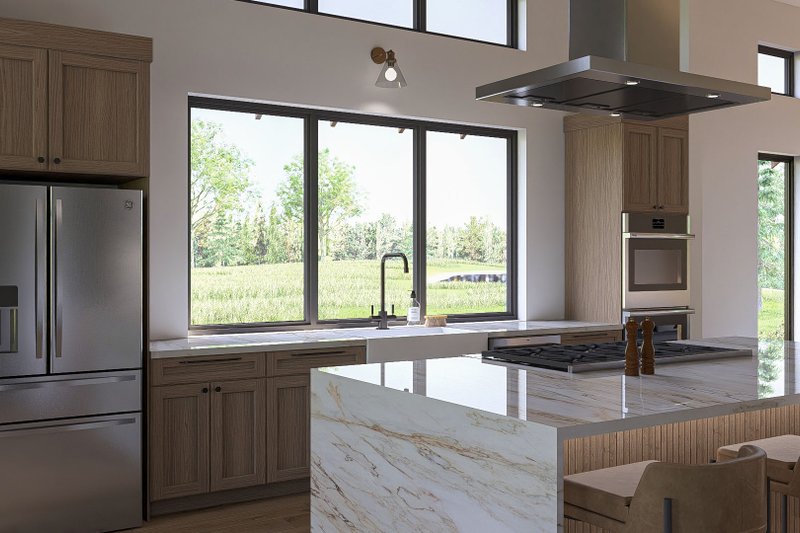 House Design - Interior - Kitchen 1 for Barndominium House Plan #455-381 - 2 bed, 2.5 bath