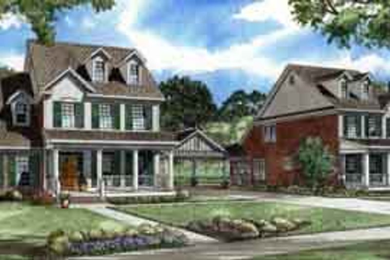 Dream House Plan - Traditional Exterior - Front Elevation Plan #17-2213