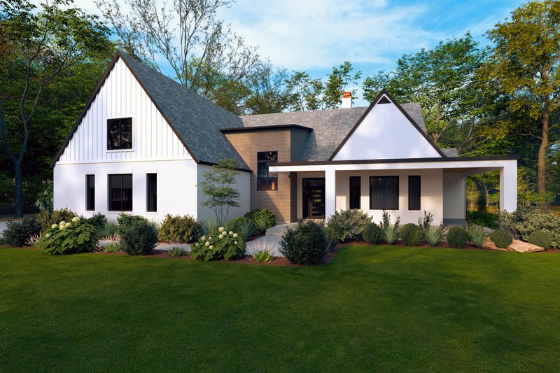 Dream House Plan - Farmhouse Exterior - Front Elevation Plan #1111-38