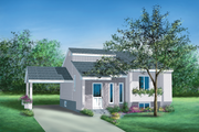 Contemporary Style House Plan - 2 Beds 1 Baths 878 Sq/Ft Plan #25-1171 