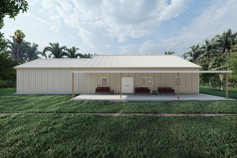 Dream House Plan - Exterior - Other Elevation 5 for Barndominium House Plan #1107-8 - 3 bed, 2.5 bath