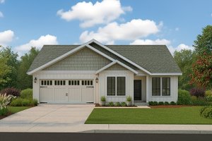 Architectural House Design - Ranch Exterior - Front Elevation Plan #943-61