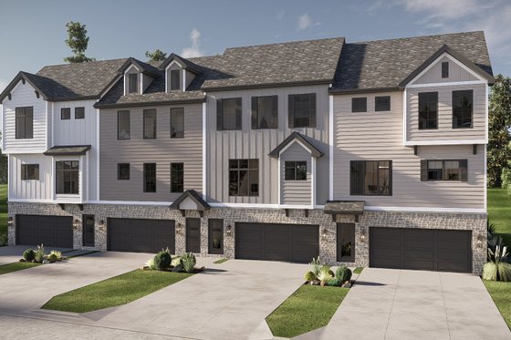 Exterior - Other Elevation for Craftsman House Plan #455-727 - 2 bed, 2.5 bath