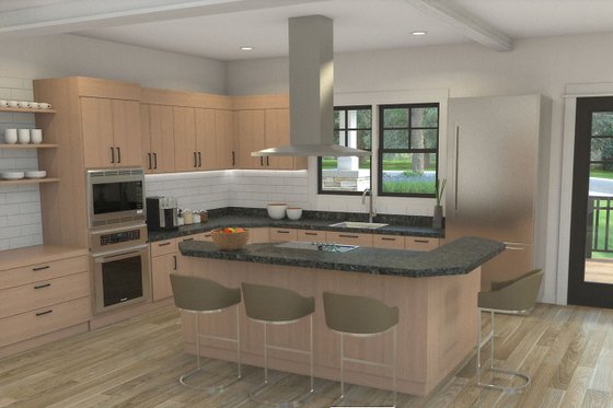 Interior - Kitchen for Craftsman House Plan #124-680 - 3 bed, 2.5 bath