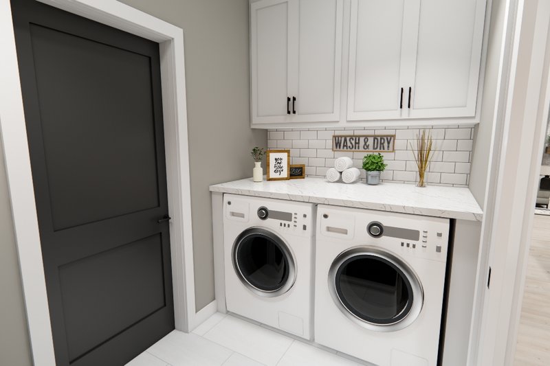 Home Plan - Interior - Laundry for Farmhouse House Plan #51-1371 - 4 bed, 3.5 bath