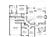 Craftsman Style House Plan - 3 Beds 3 Baths 2193 Sq/Ft Plan #48-957 