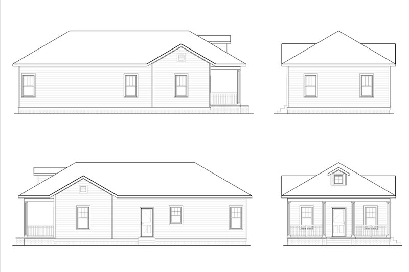 House Design - Exterior - Other Elevation for Craftsman House Plan #936-22 - 3 bed, 2 bath