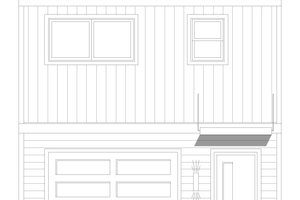 Exterior - Front Elevation 3 for Contemporary House Plan #932-1030 - 1 bed, 1.5 bath