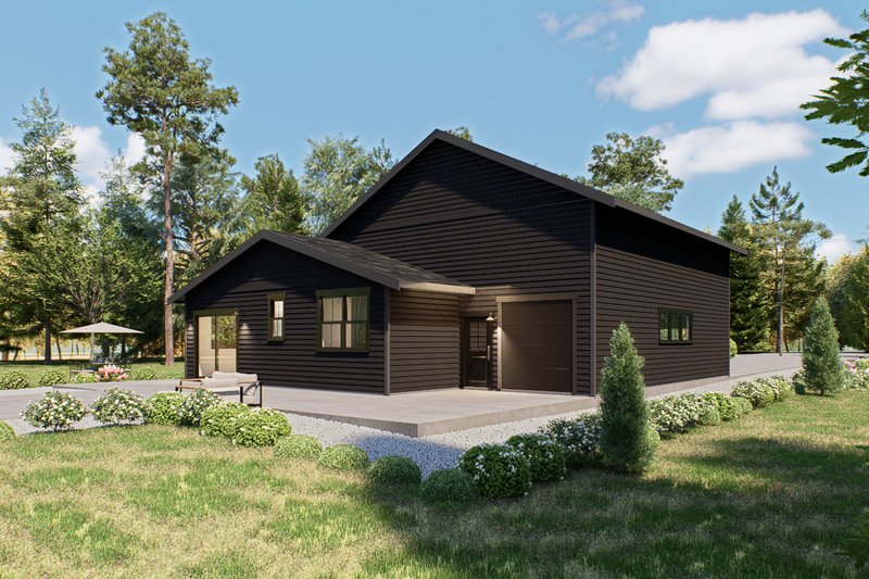 House Blueprint - Exterior - Other Elevation 1 for Barndominium House Plan #1070-270 - 1 bed, 1 bath