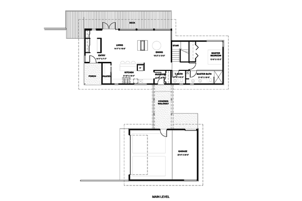 Modern Floor Plan - Main Floor Plan #498-1