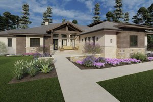 Contemporary Exterior - Front Elevation Plan #1069-31